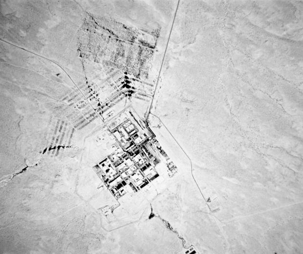 Freigegebene Satellitenaufnahme der Atomanlage Dimona in der Negev-Wüste von 1971