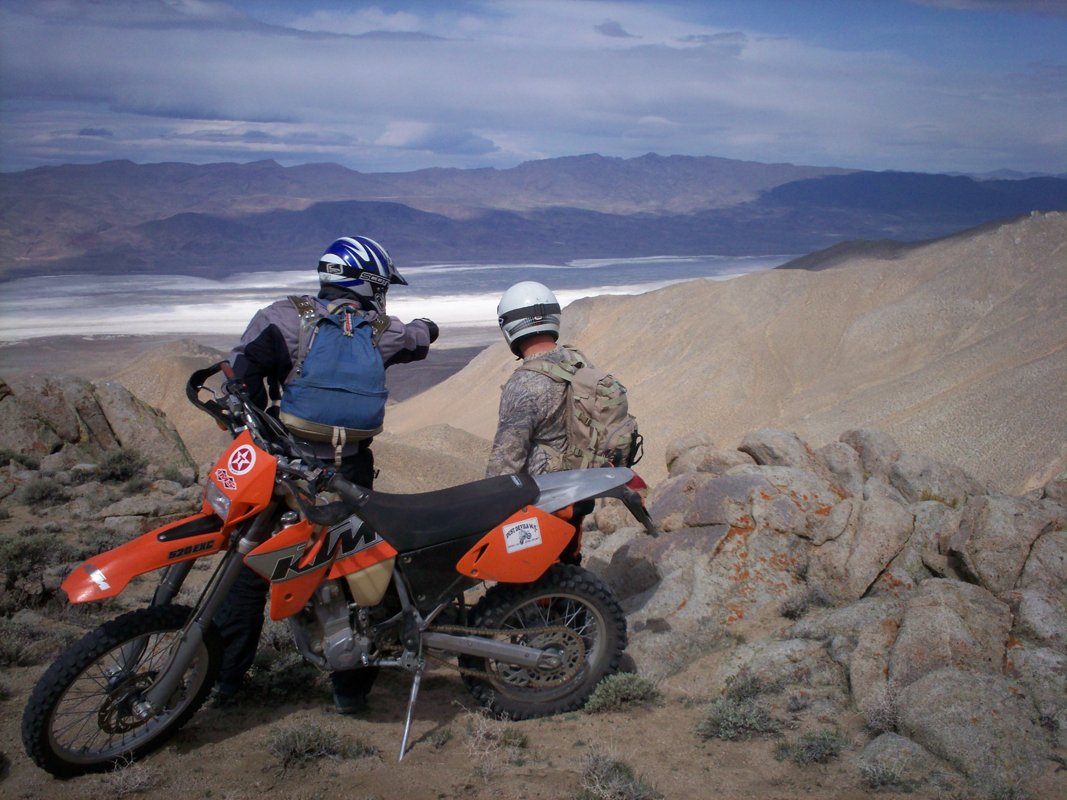 A KTM EXC enduro motorcycle, the model family at the centre of the emissions case