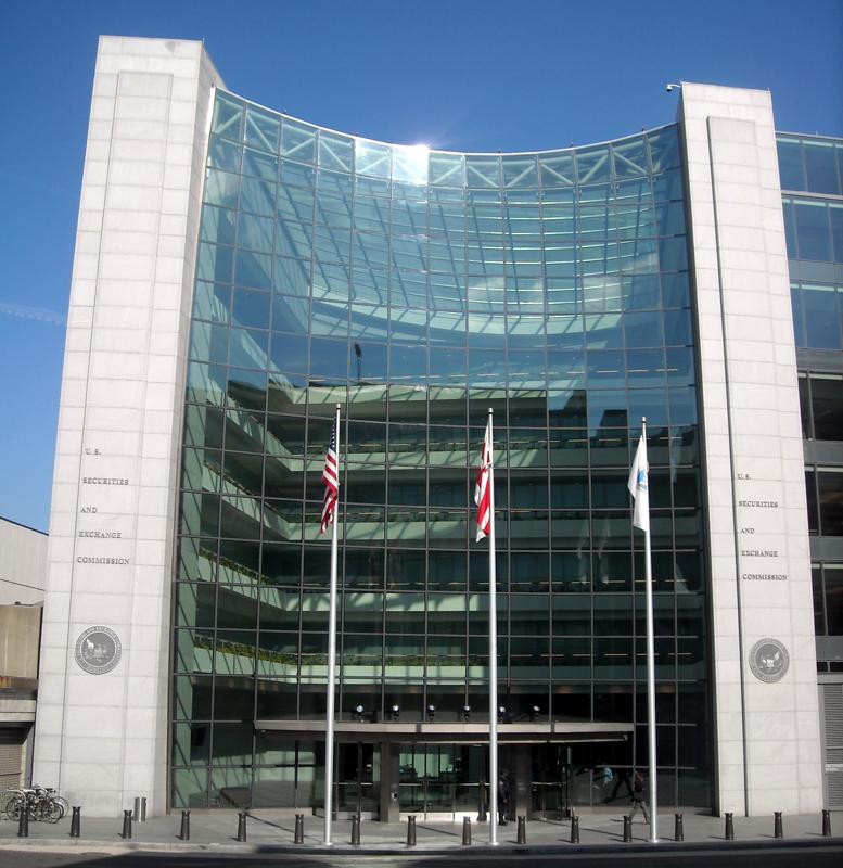 Headquarters of the U.S. Securities and Exchange Commission at 100 F Street NE, Washington DC