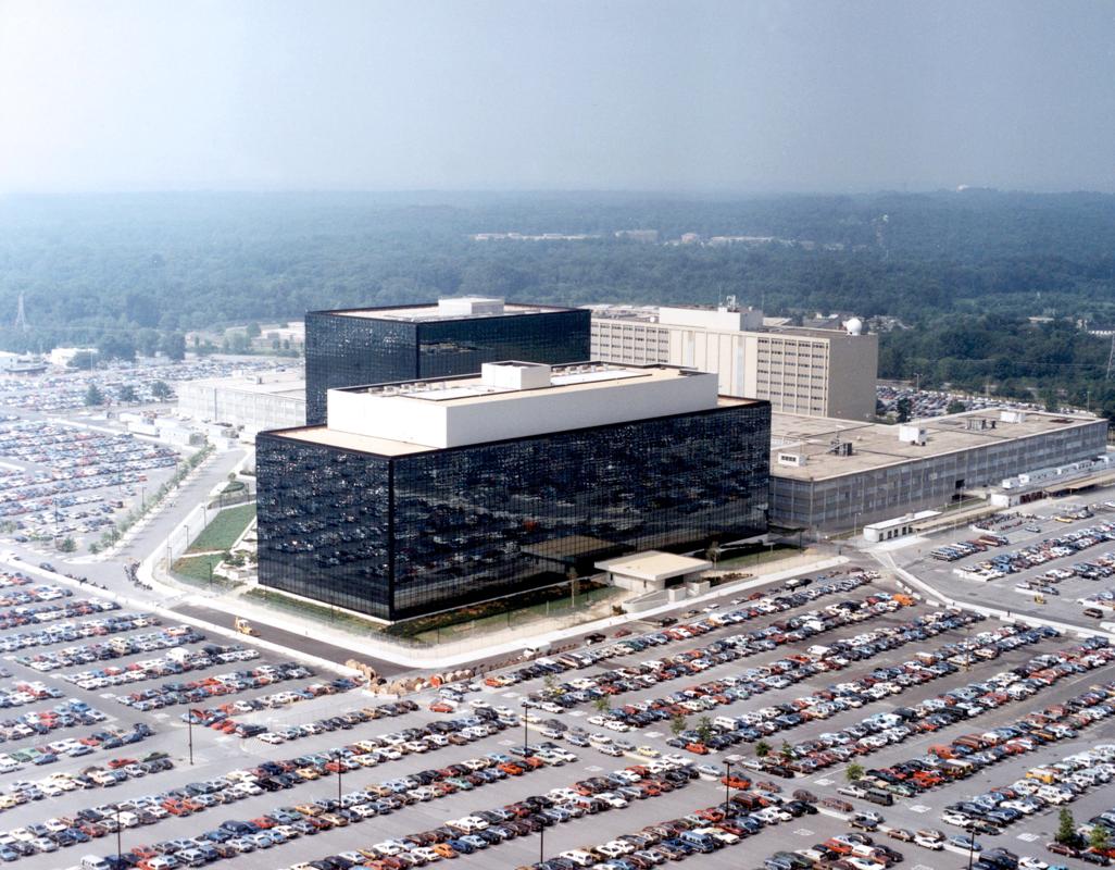 The headquarters of the US National Security Agency at Fort Meade, Maryland