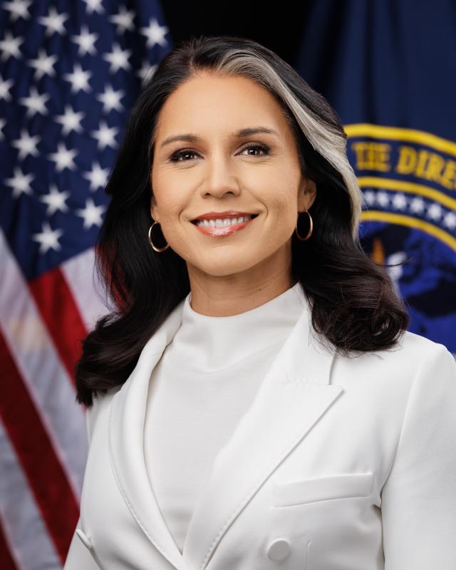 Tulsi Gabbard, US Director of National Intelligence, official portrait, 2025