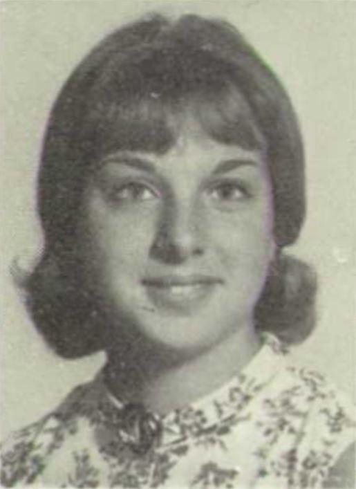 Linda Tripp en un retrato del anuario escolar de 1965