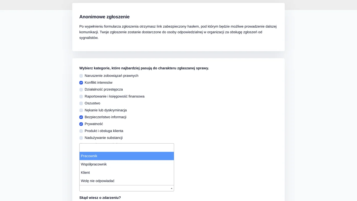 Twój pracownik zgłasza problem