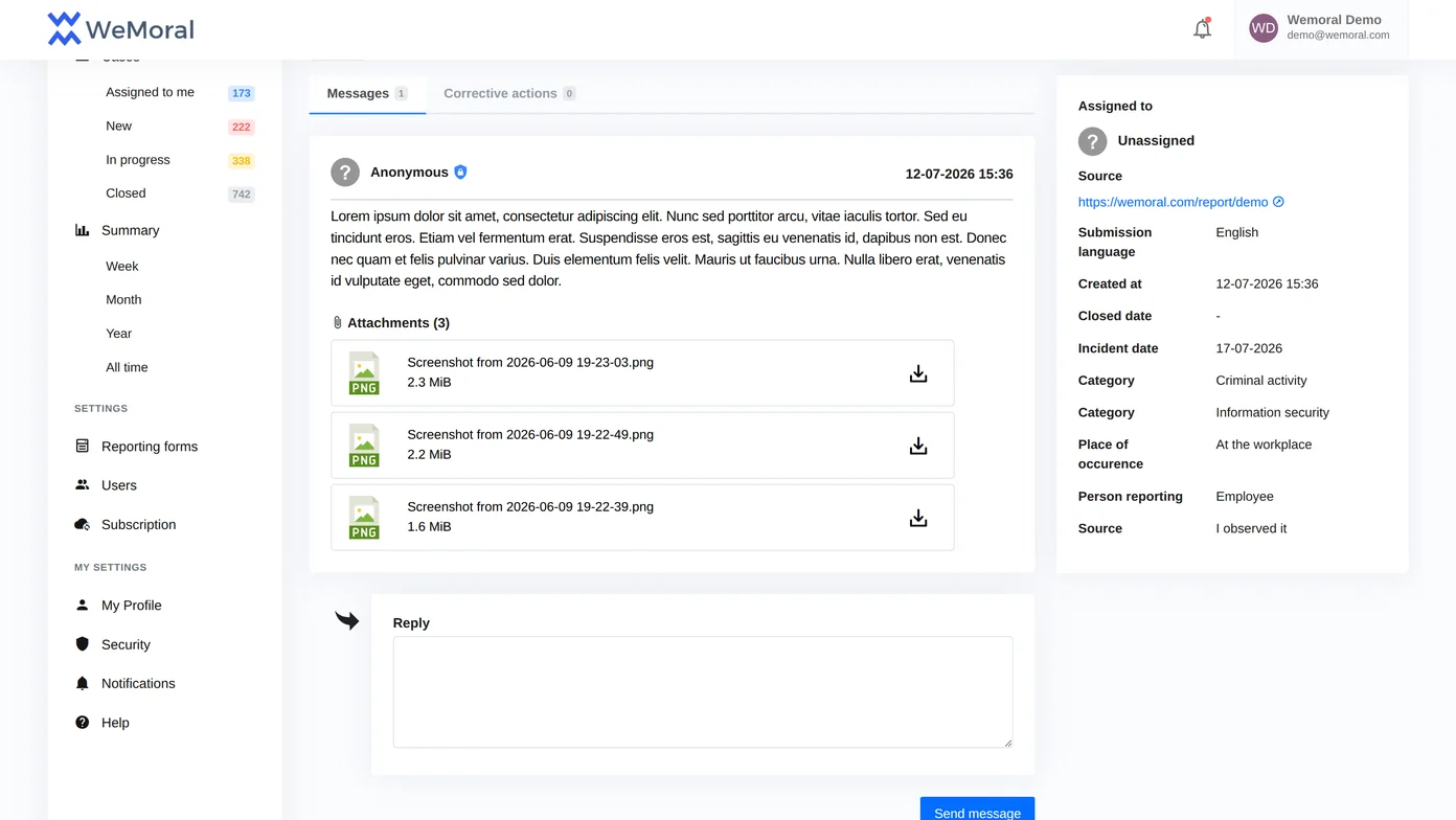 You review and respond